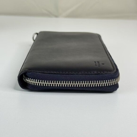 Gucci Navy Bule Leather Zip Around Wallet - Picture 3 of 7